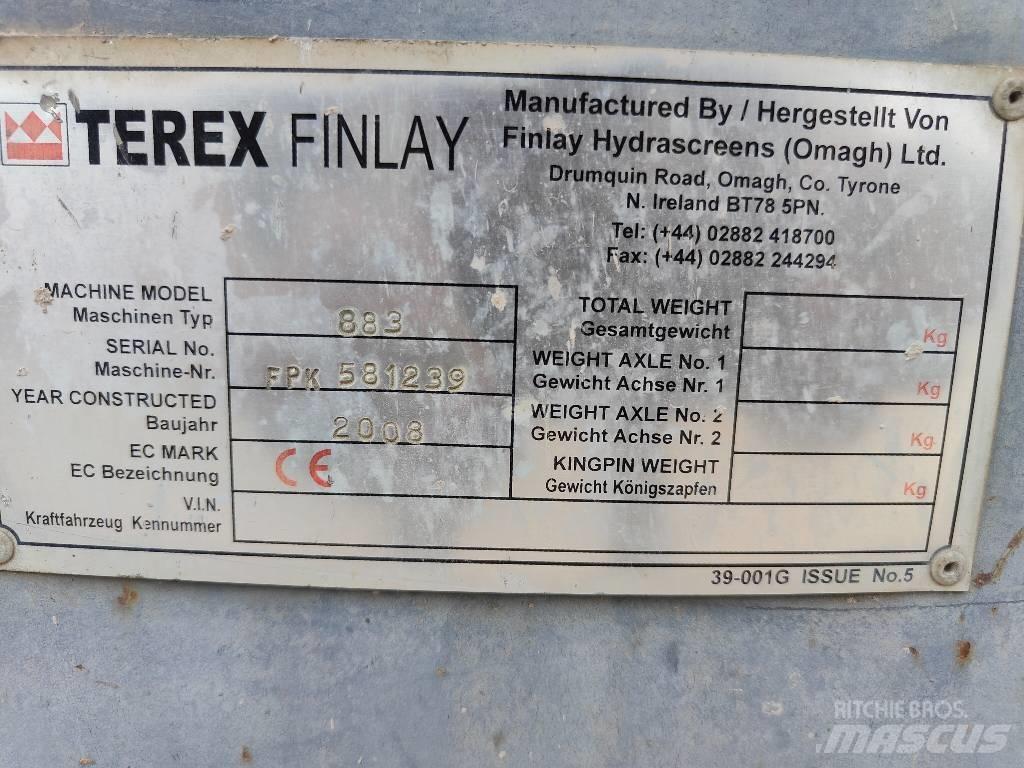 Terex Finlay 883 Mobiiliseulat