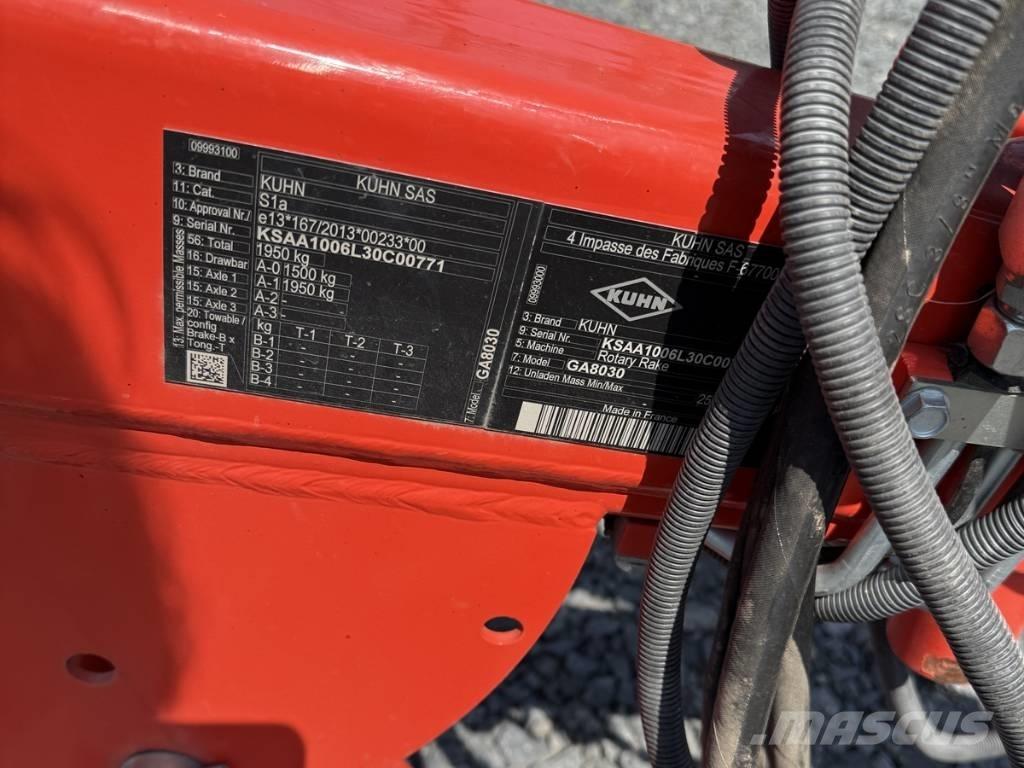 Kuhn GA 8030 Karhottimet