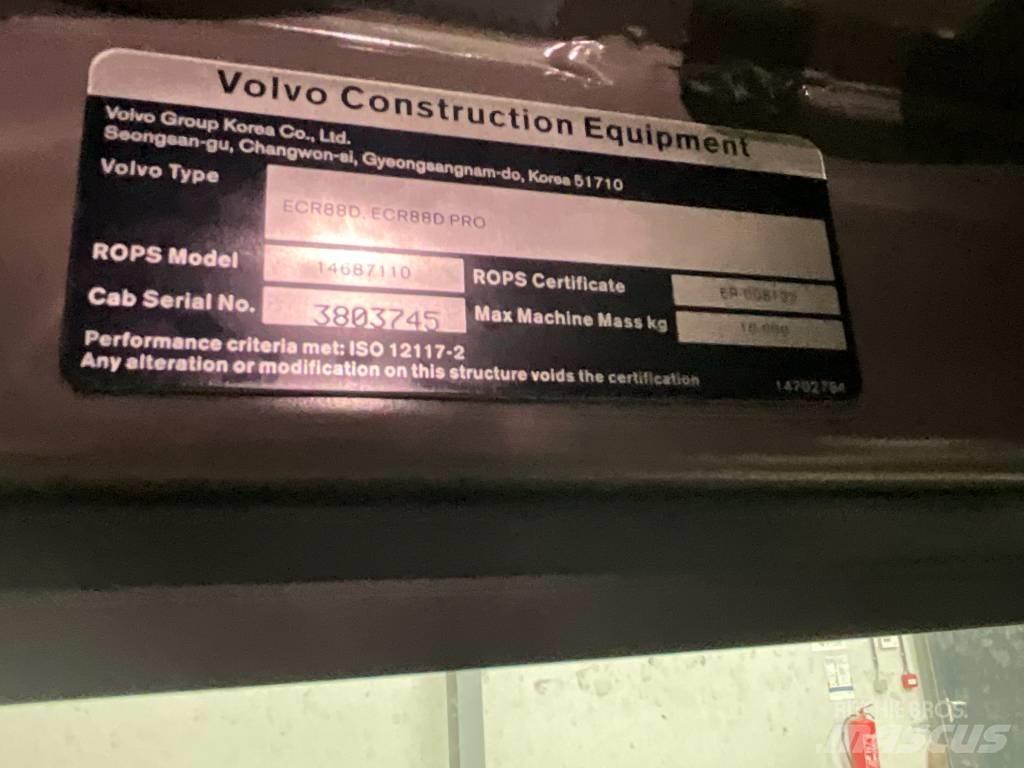 Volvo ECR 88 D Ohjaamo ja sisusta