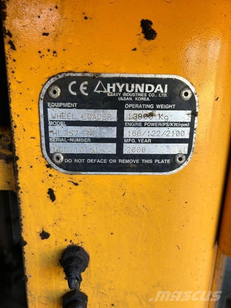 Hyundai HL 757-7 A Pyöräkuormaajat