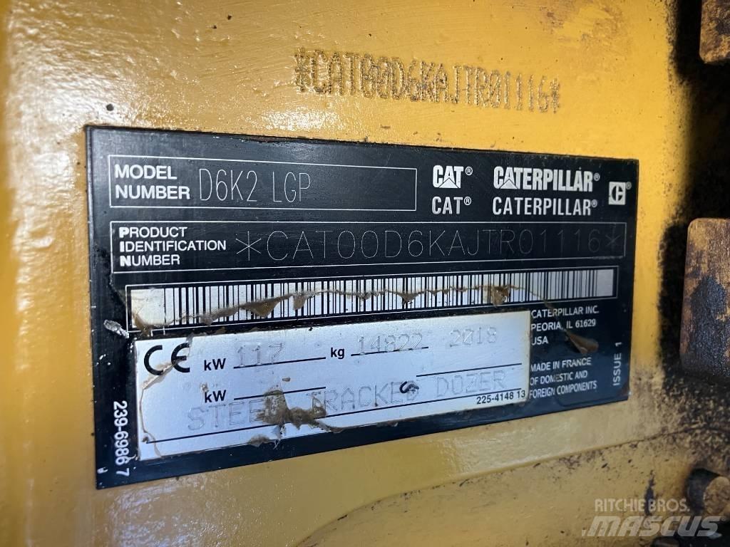 CAT D6K2 LGP Telaketjupuskutraktorit