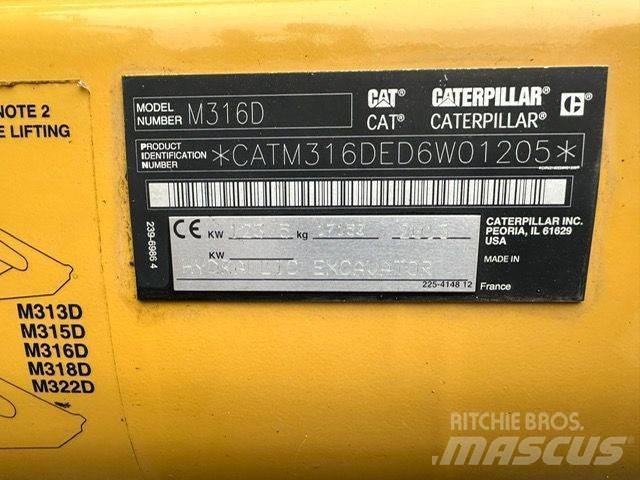 CAT CAT M316D Pyöräkaivukoneet