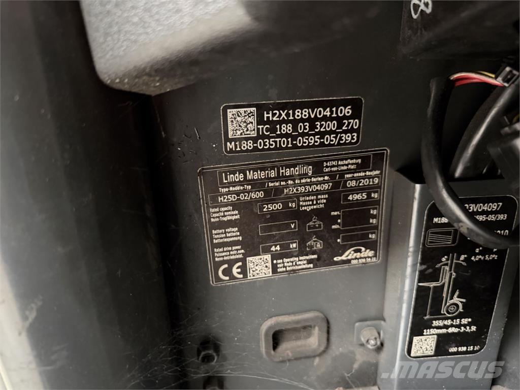 Linde H25D-02/600 Dieseltrukit