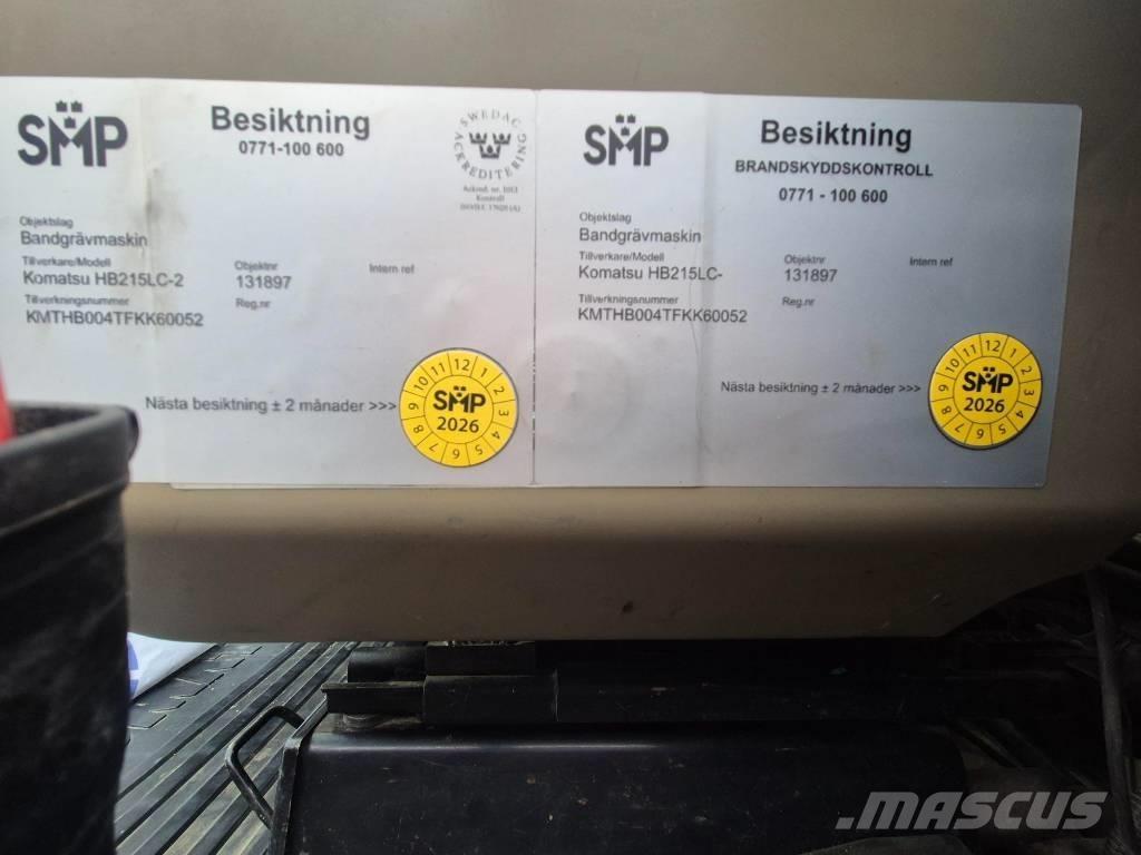 Komatsu HB215LC-2 Telakaivukoneet