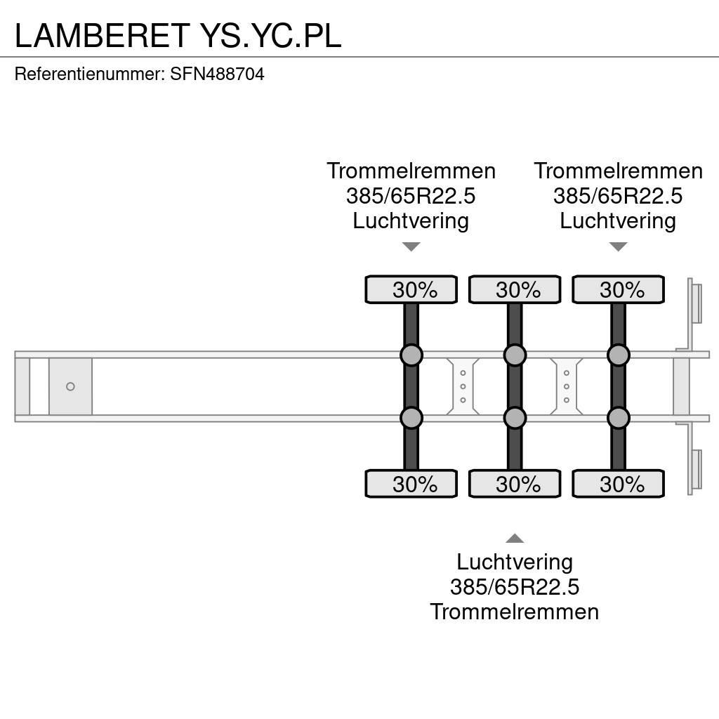Lamberet YS.YC.PL Kylmä-/Lämpökoripuoliperävaunut