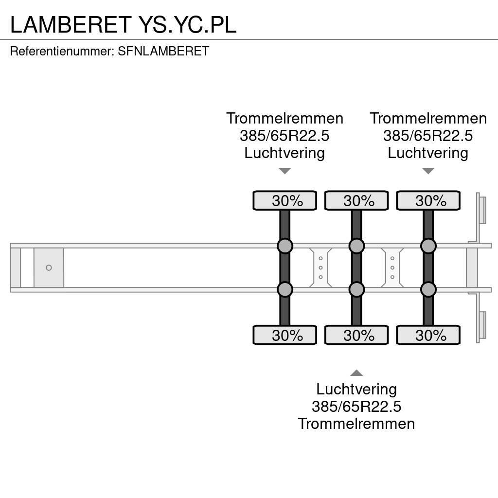 Lamberet YS.YC.PL Kylmä-/Lämpökoripuoliperävaunut