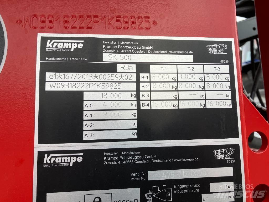 Krampe SK 500 Kippiperävaunut