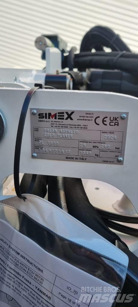 Simex PL1000 Asfalttikoneiden varusteet