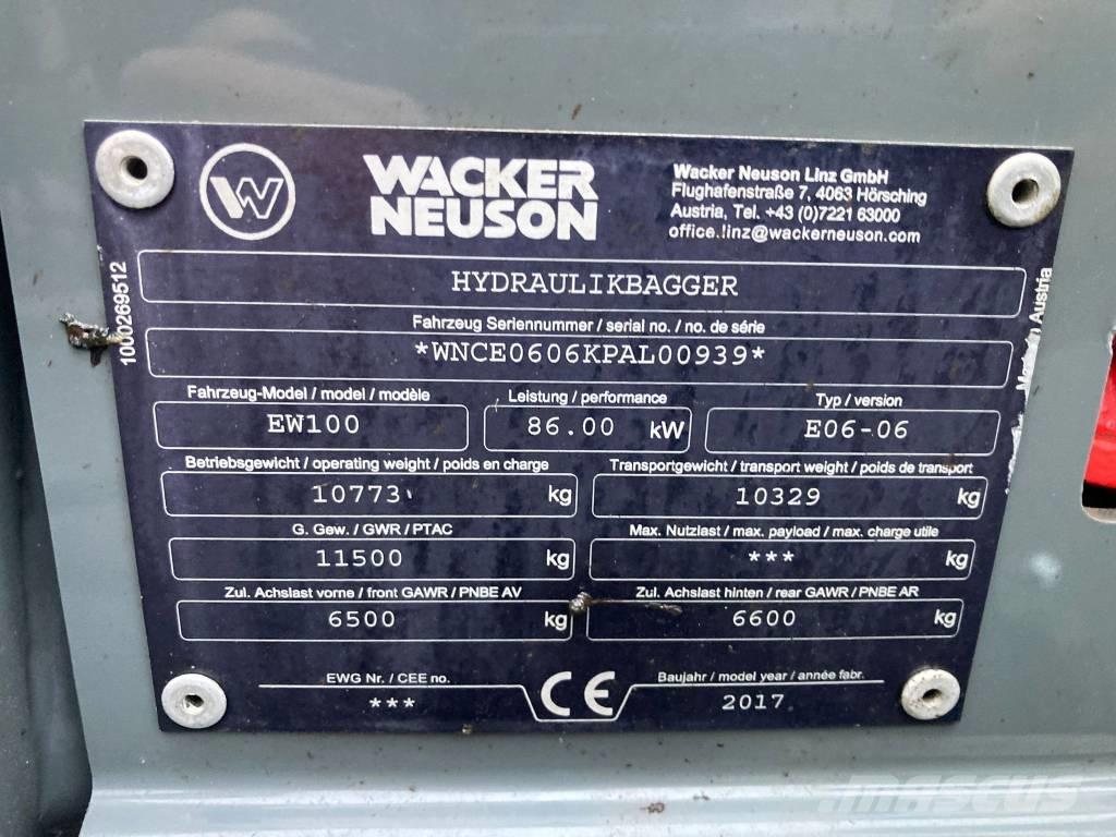 Wacker Neuson EW 100 Pyöräkaivukoneet
