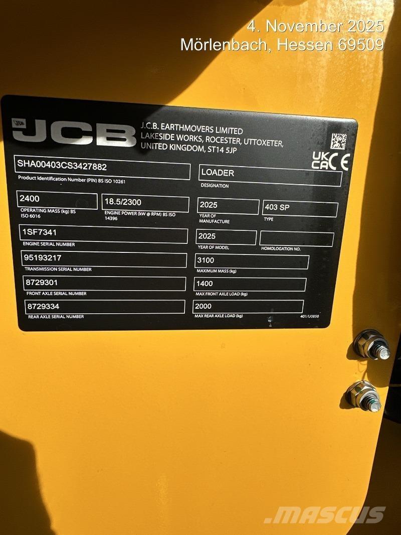 JCB 403 Pyöräkuormaajat