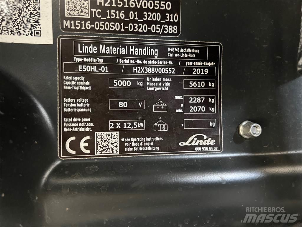 Linde E50HL-01 Sähkötrukit