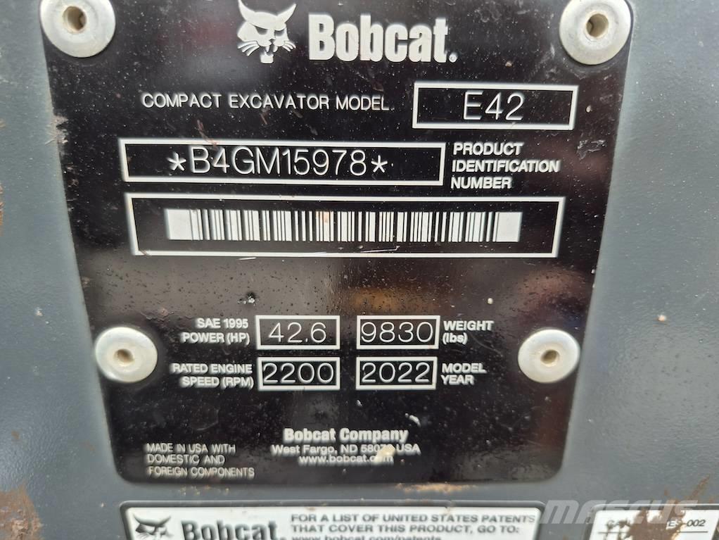 Bobcat E 42 Minikaivukoneet < 7t