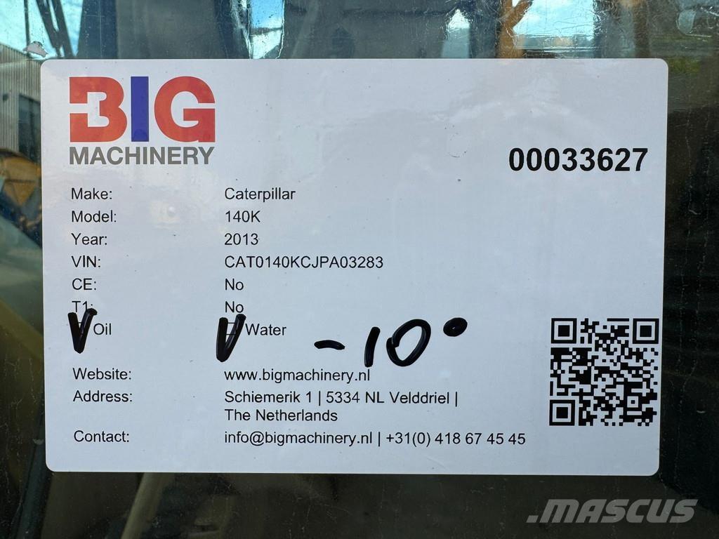 CAT 140K Tiehöylät