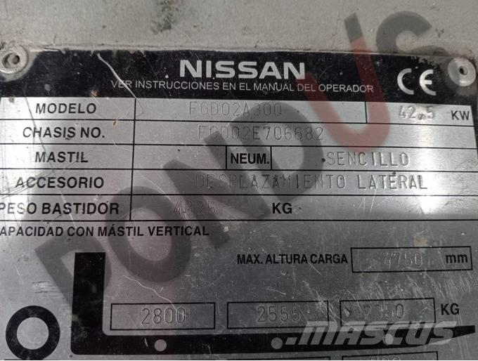 Nissan FGD02A30Q Työntömastotrukit