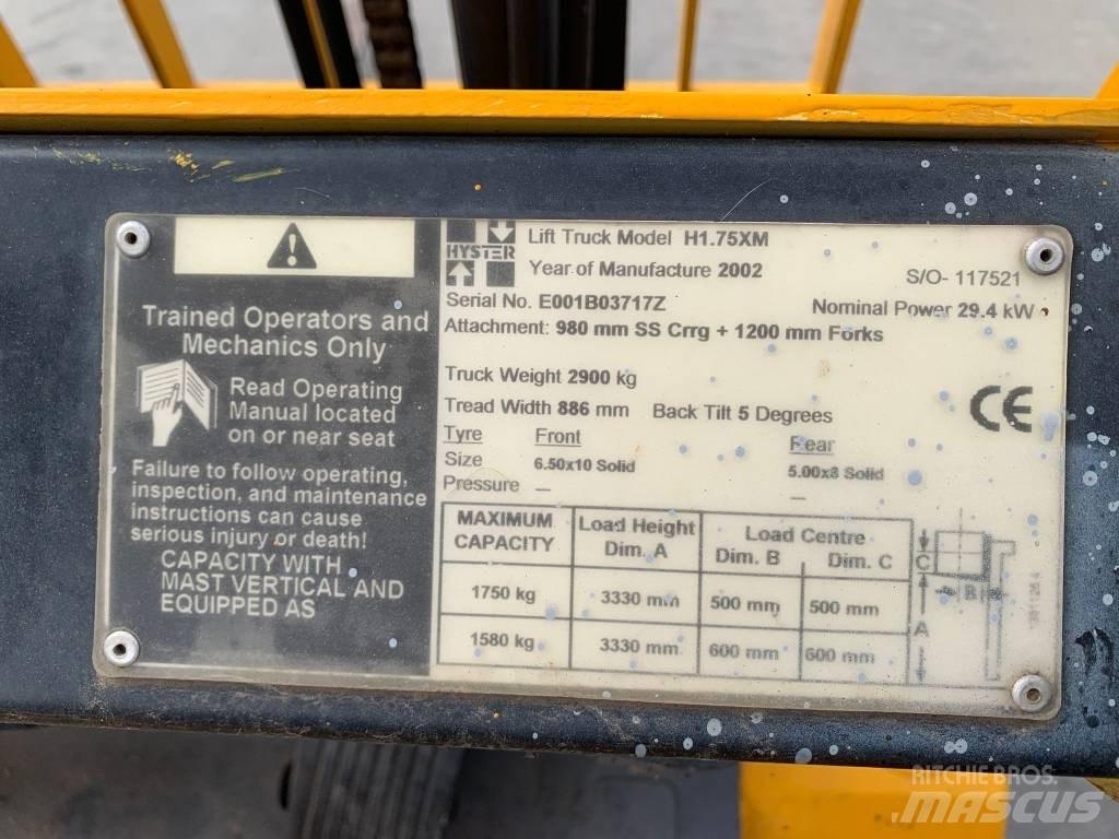 Hyster H 1.75 XM Nestekaasutrukit