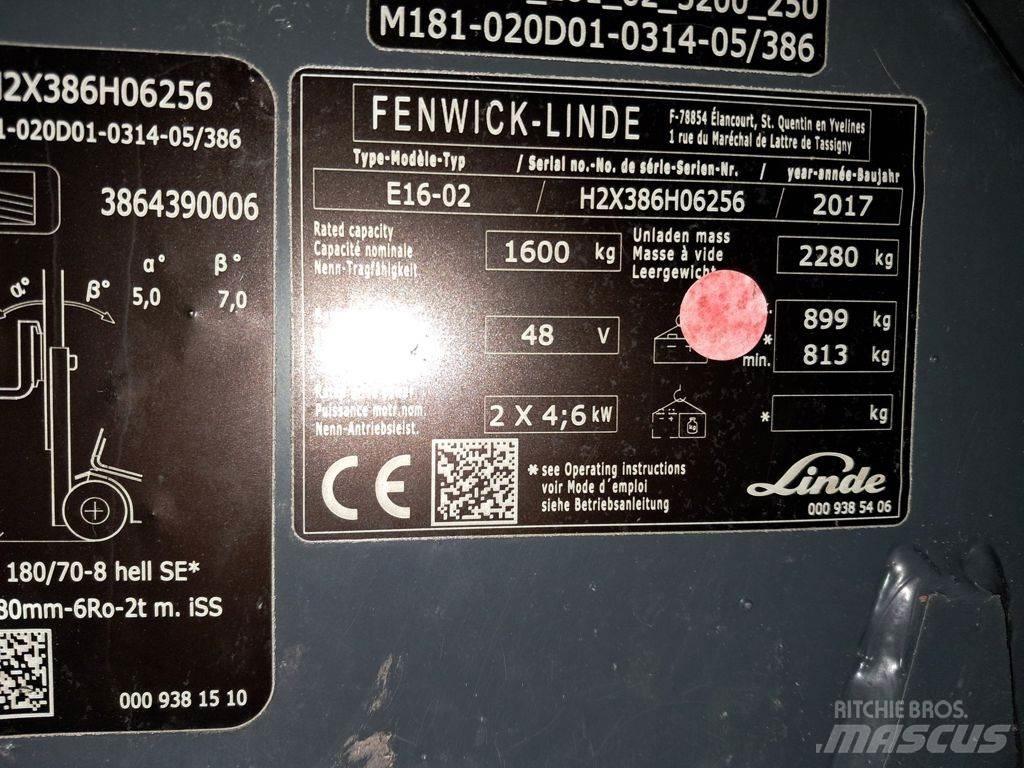 Linde E16-02 Sähkötrukit