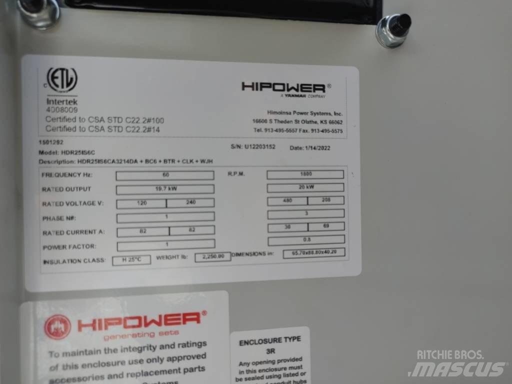 Hipower HRIW-25 Dieselgeneraattorit