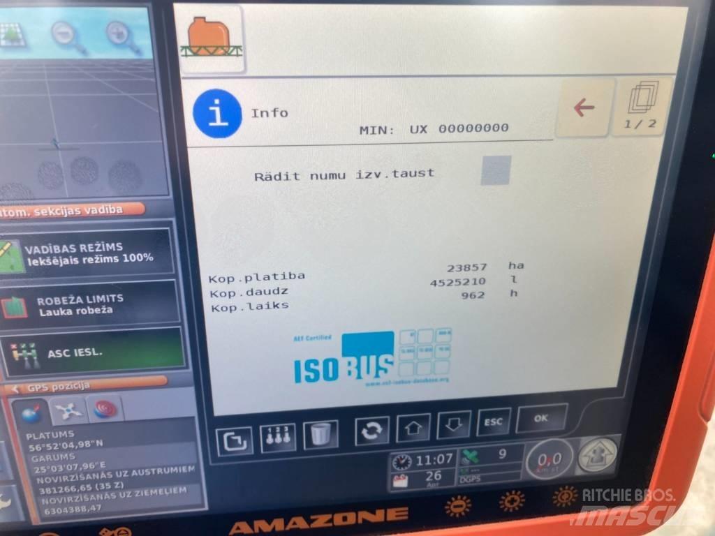 Amazone UX 5200 Hinattavat ruiskut