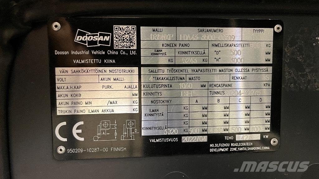 Doosan D35NXP Dieseltrukit