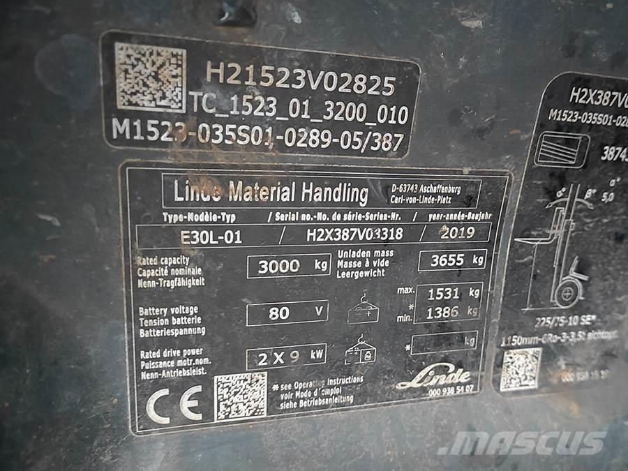 Linde E30L-01 Sähkötrukit