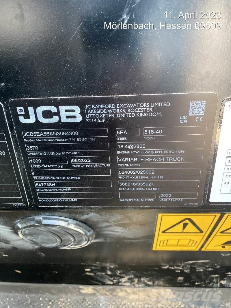 JCB 516-40 Kurottajat