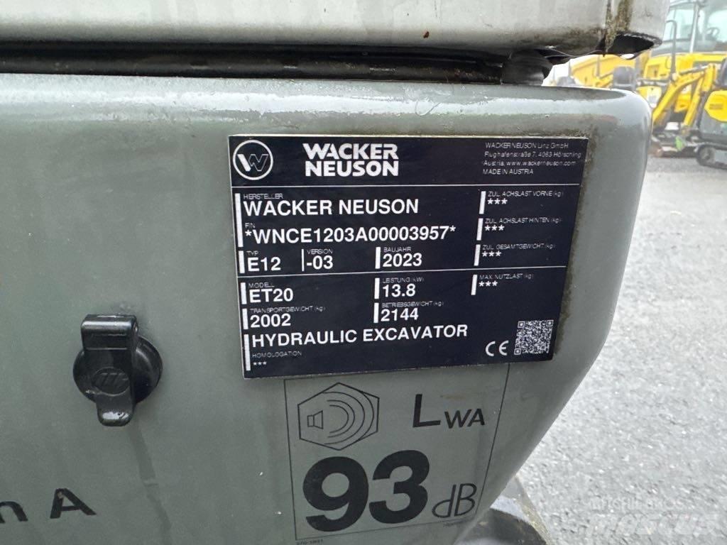 Wacker Neuson ET20 Telakaivukoneet