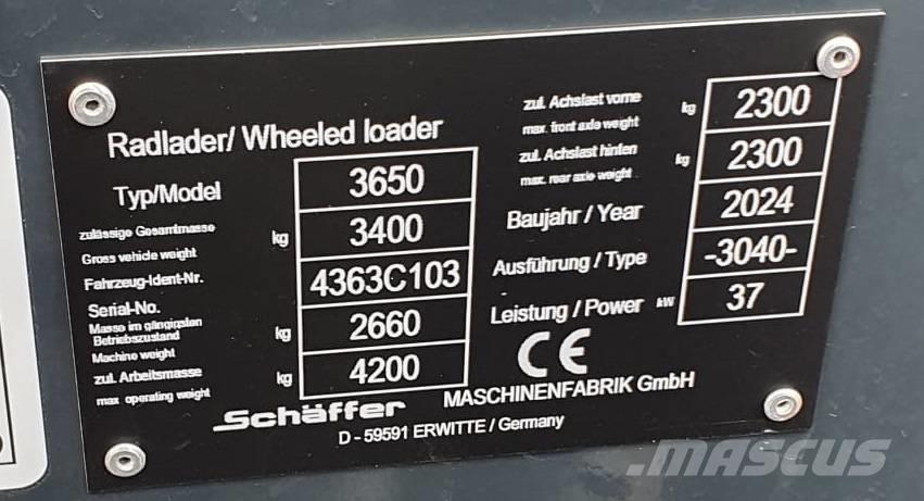 Schäffer 3650 Pienkuormaajat