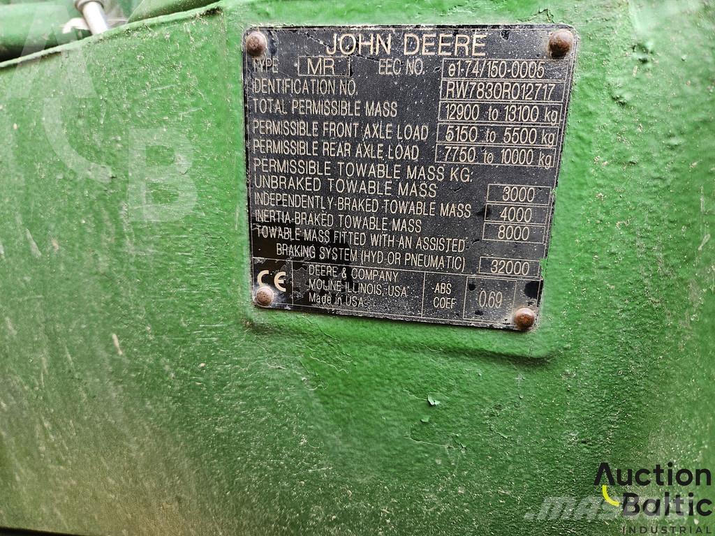 John Deere 7830 Traktorit