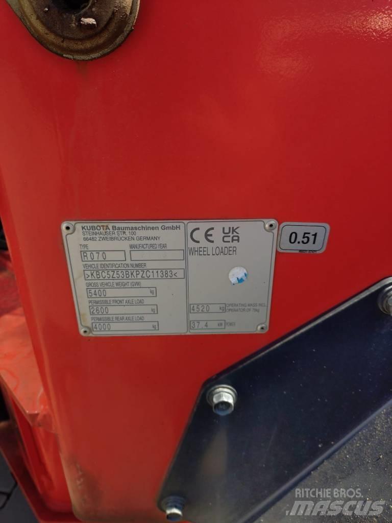 Kubota R 070 Pyöräkuormaajat