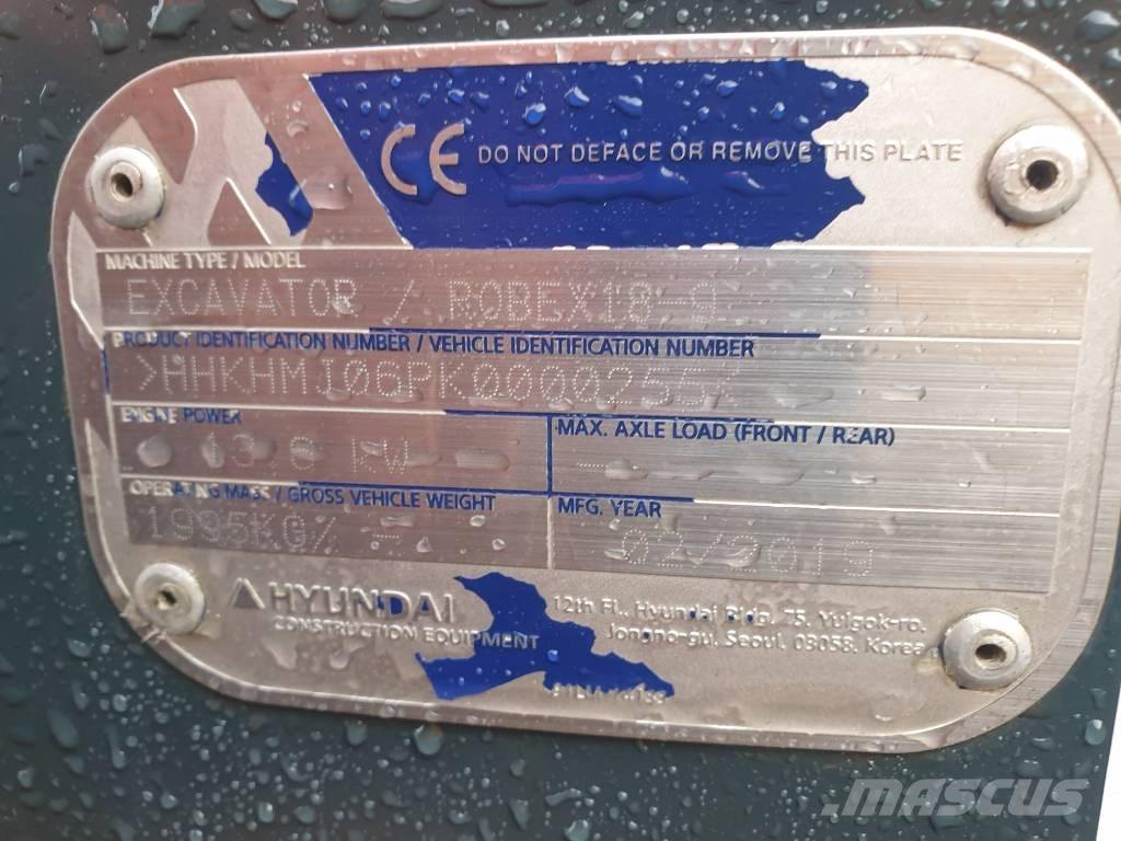 Hyundai Robex 18-9 Minikaivukoneet < 7t