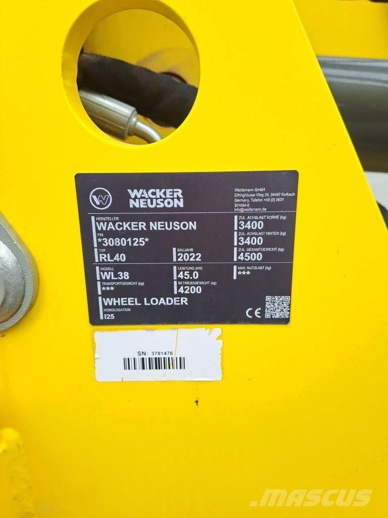 Wacker Neuson WL38 Pyöräkuormaajat