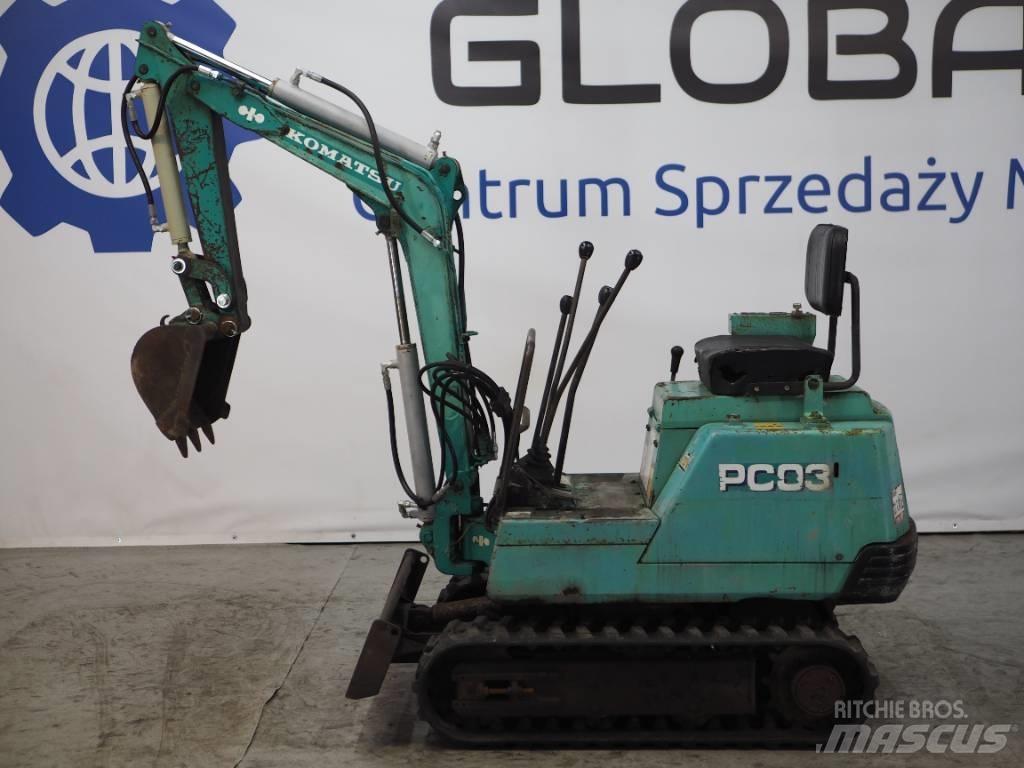 Komatsu PC03-1 Minikaivukoneet < 7t