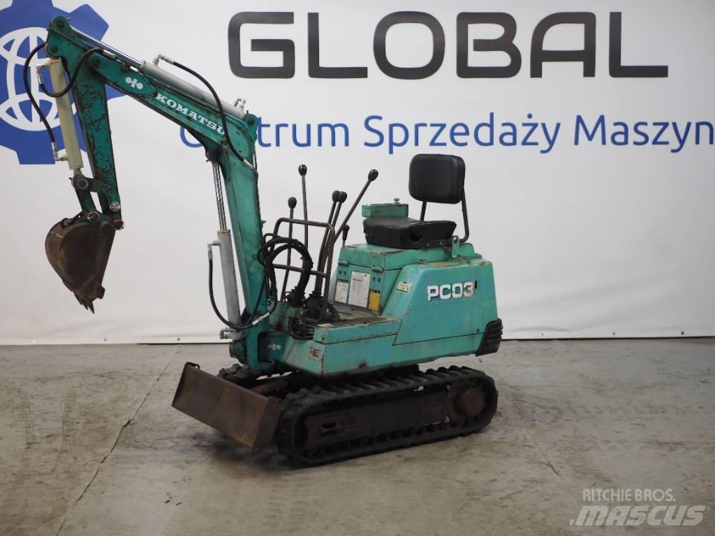 Komatsu PC03-1 Minikaivukoneet < 7t