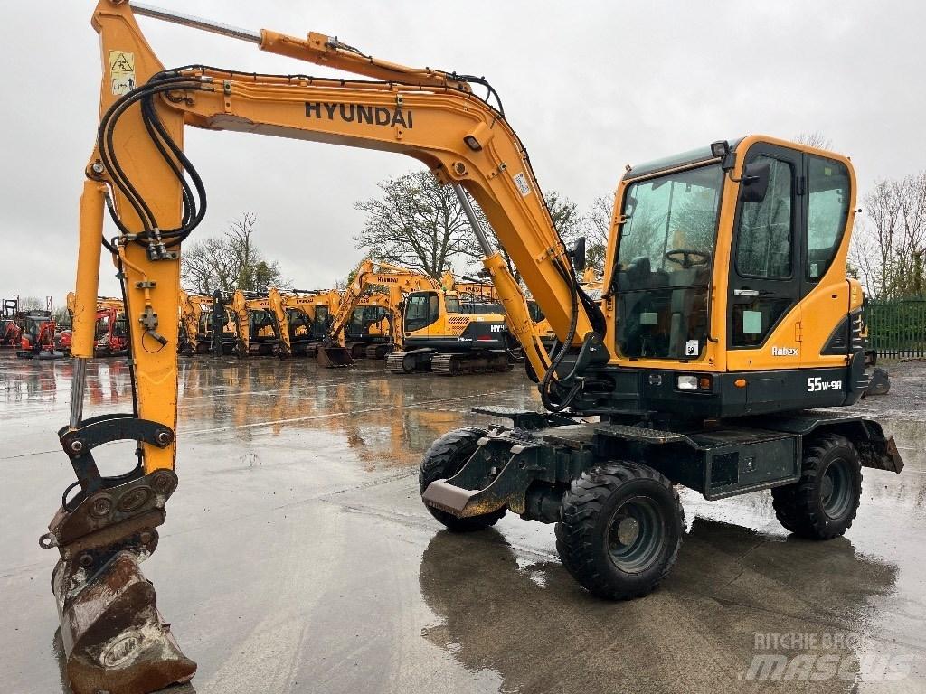 Hyundai R55W-9A Pyöräkaivukoneet