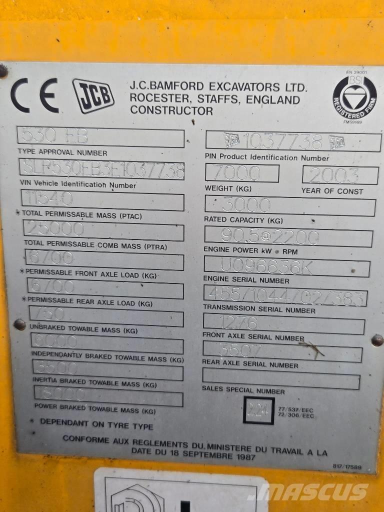 JCB 530 Kurottajat
