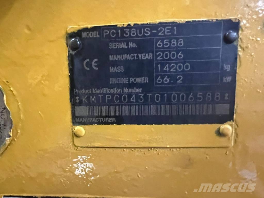 Komatsu PC 138 US Telakaivukoneet