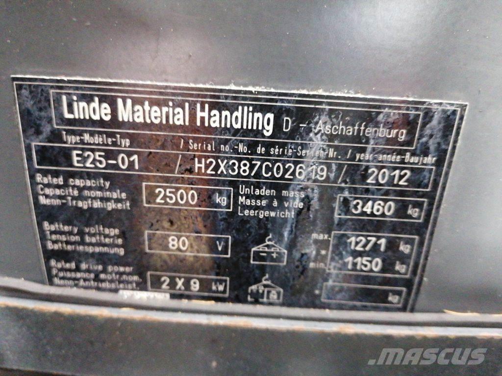 Linde E25-01 Sähkötrukit