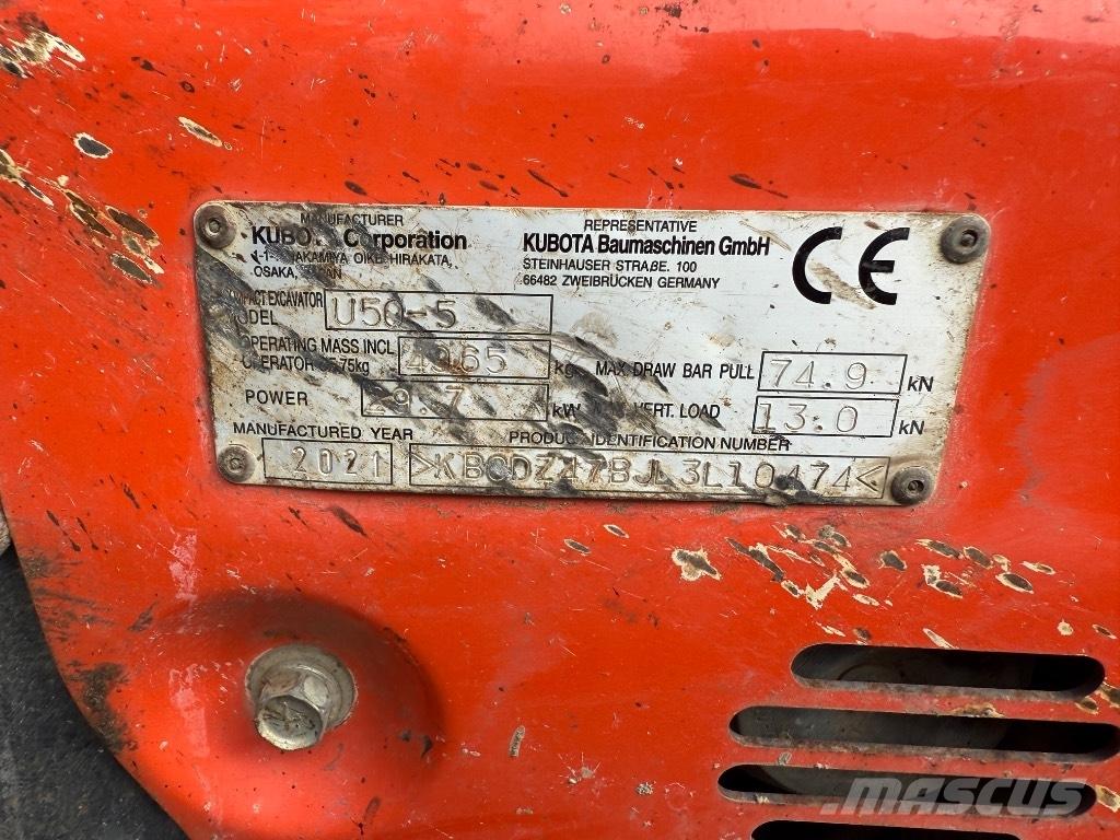 Kubota U 50-5 Minikaivukoneet < 7t