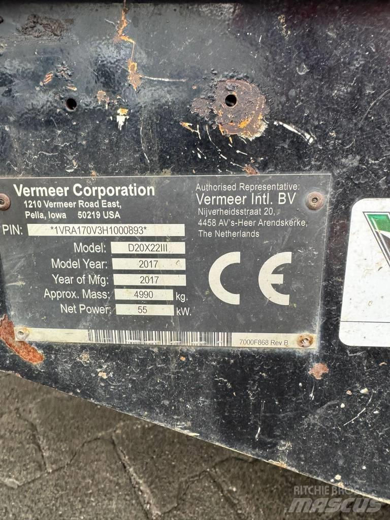 Vermeer D20x22SIII Vaakaporauslaitteet