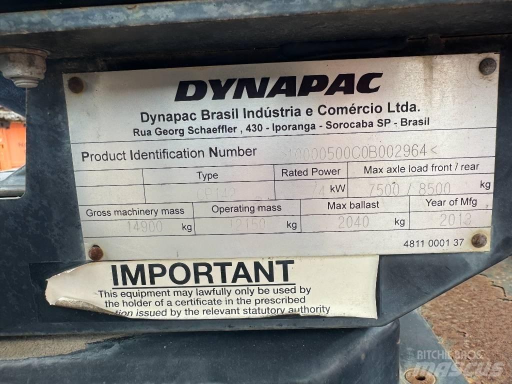 Dynapac CP 142 Kumipyöräjyrät