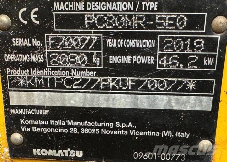 Komatsu PC 80 MR-5EO Midikaivukoneet 7t - 12t