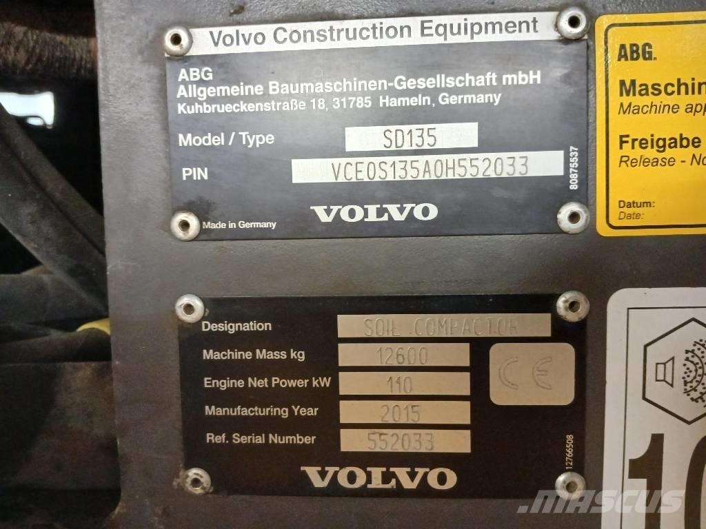 Volvo SD135, Vält Yksivalssijyrät