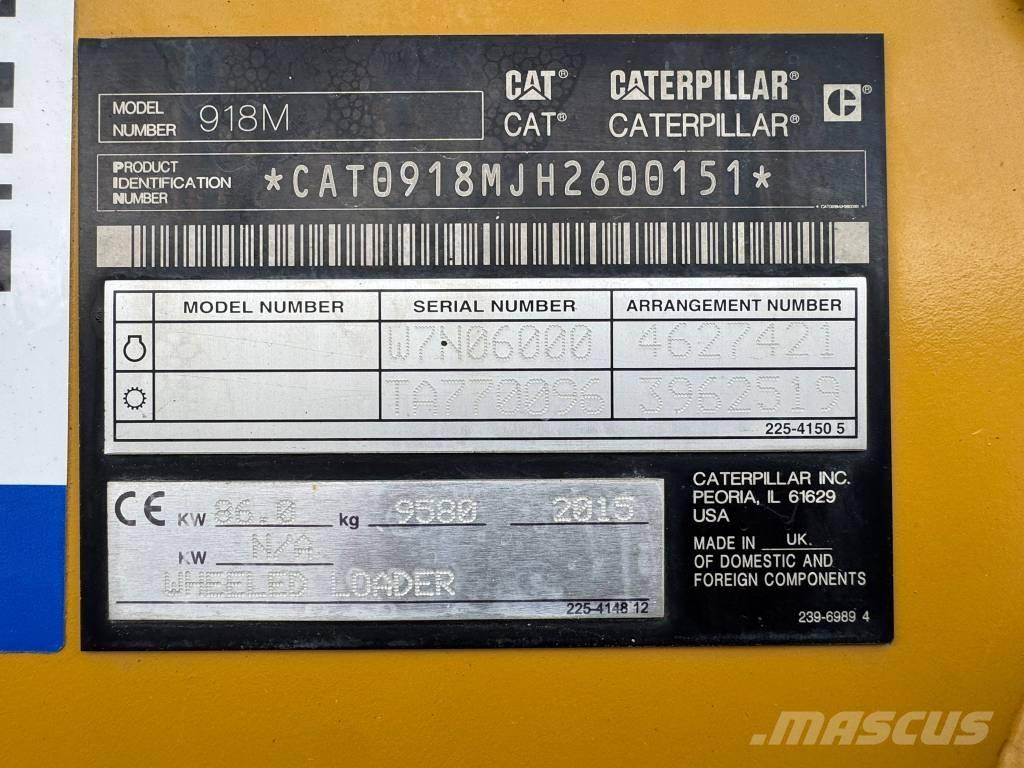 CAT 918 M Pyöräkuormaajat