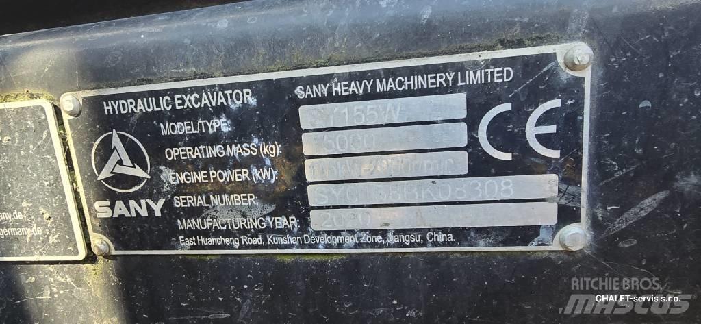 Sany SY 155 W Pyöräkaivukoneet