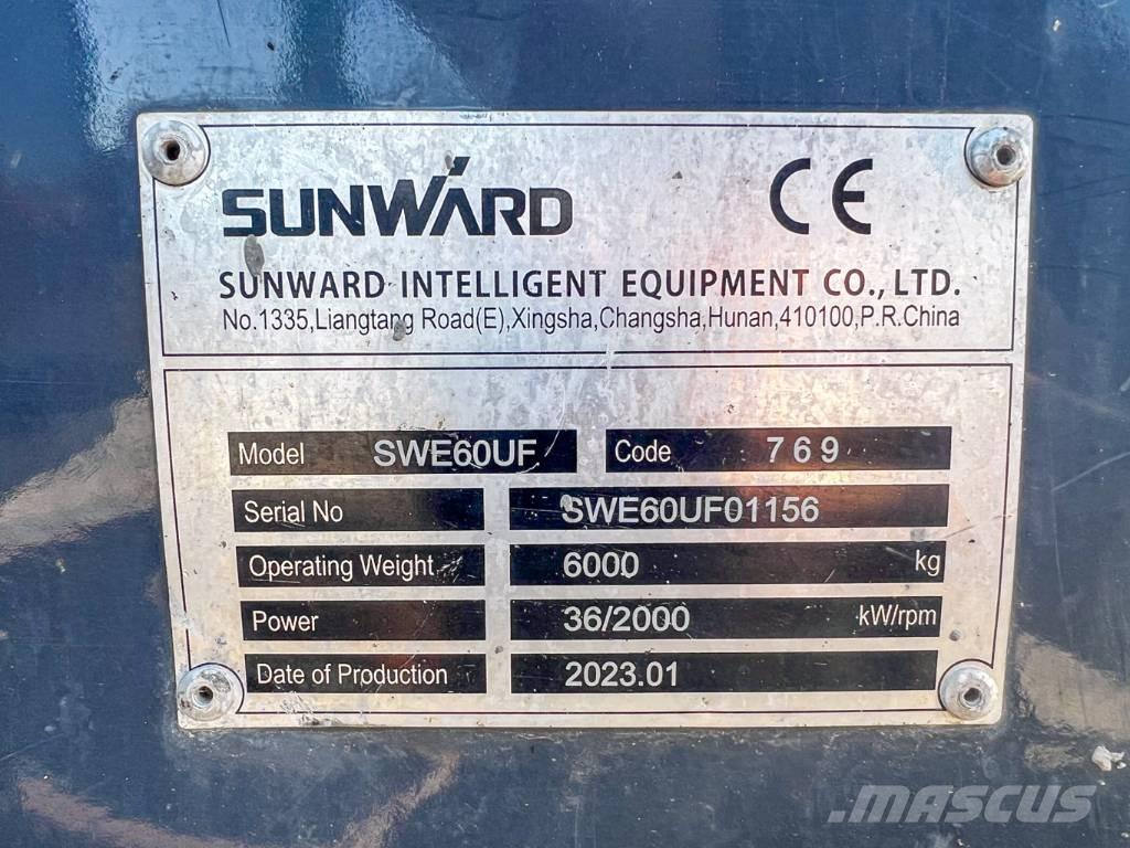 Sunward 60UF Minikaivukoneet < 7t
