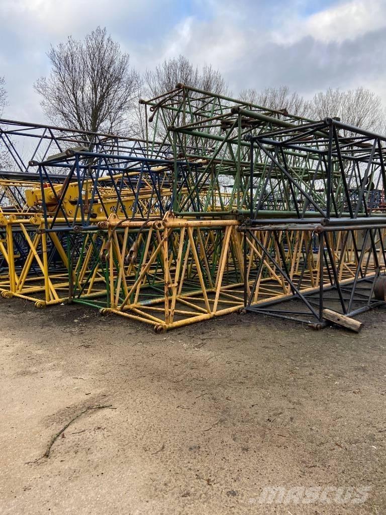  Several boom parts Nosturien osat ja lisävarusteet