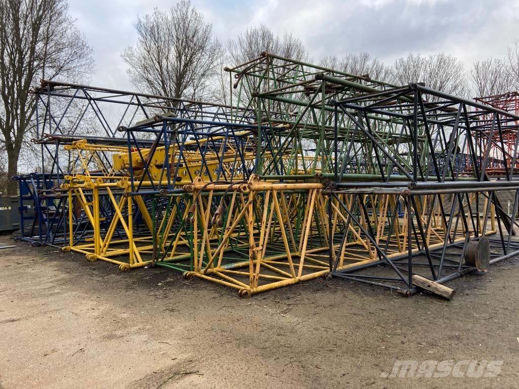  Several boom parts Nosturien osat ja lisävarusteet