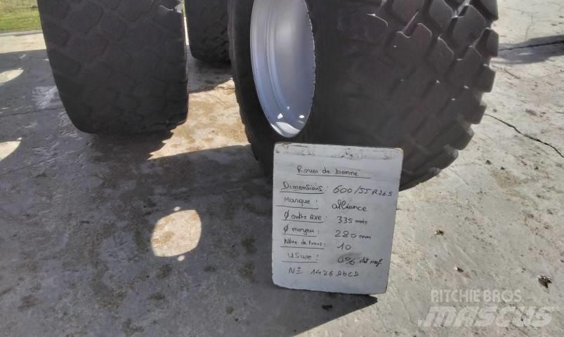 Alliance 600/55R26.5 Renkaat ja vanteet