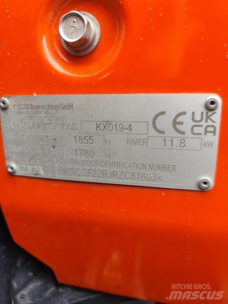 Kubota KX 019-4 Minikaivukoneet < 7t