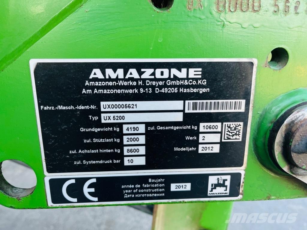Amazone UX 5200 Hinattavat ruiskut